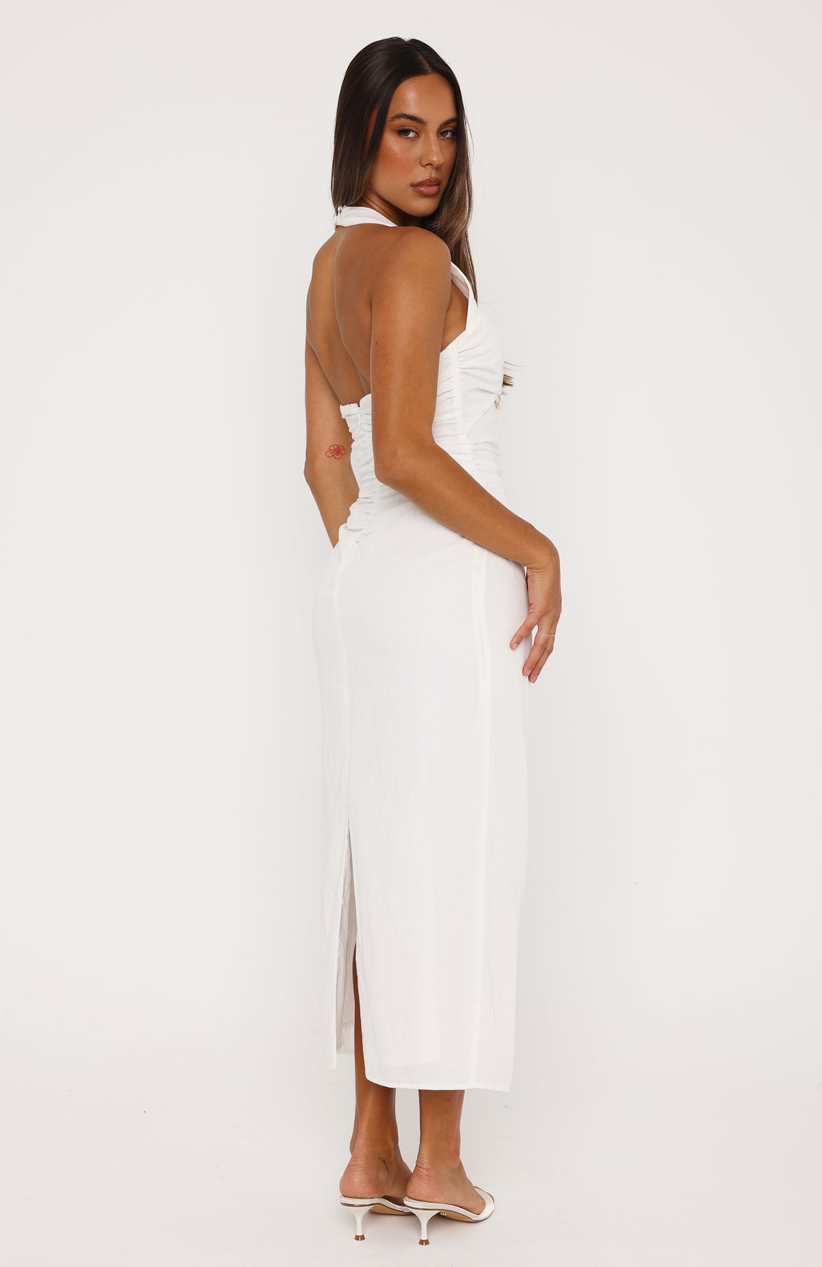 white fox boutique midi dress Don't Let Me Go Midi Dress White