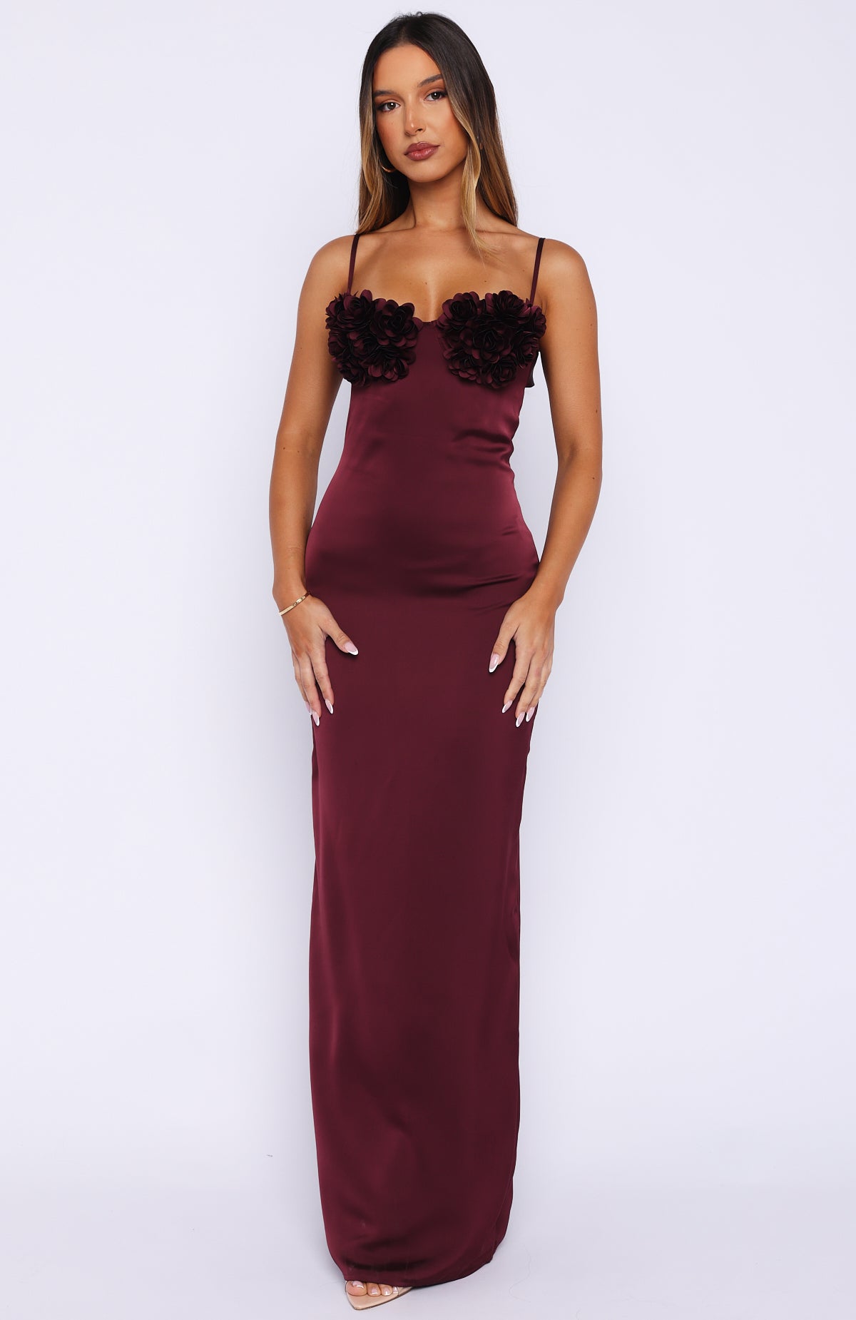 Sweet Petal Maxi Dress Burgundy | White Fox Boutique US Sweet Petal Maxi Dress Burgundy | White Fox Boutique US
