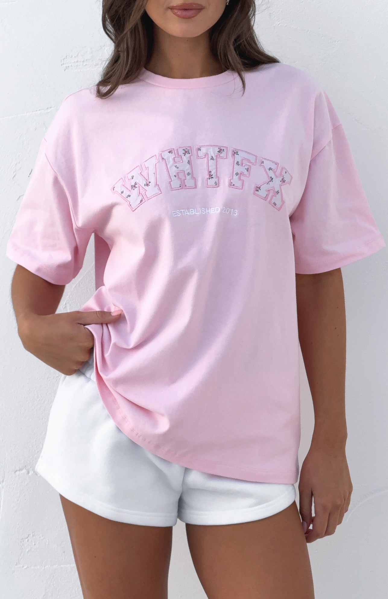 Sweet Sweet Moments Oversized Tee Pink | White Fox Boutique US