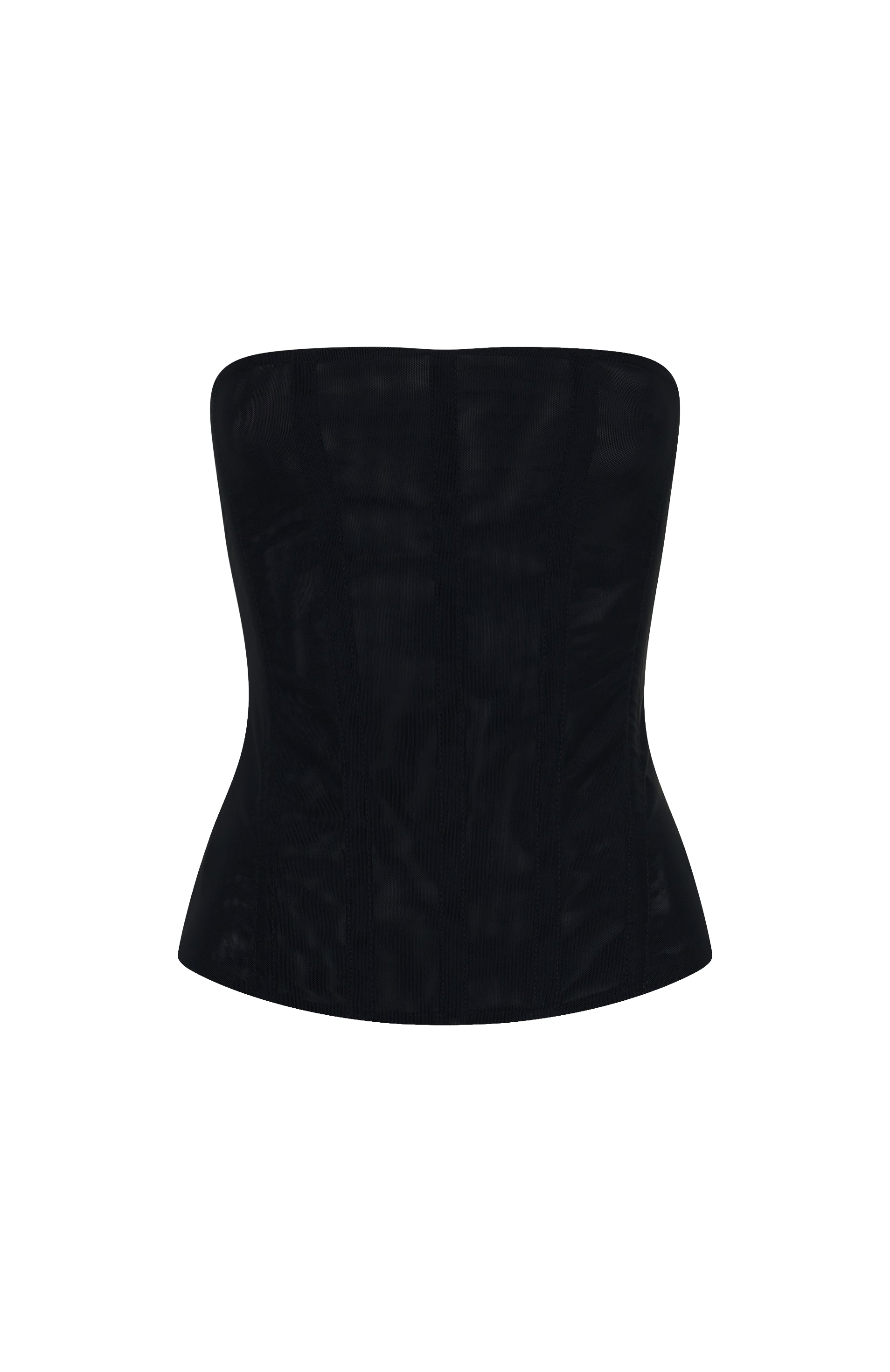 Tell Me A Secret Strapless Bustier Black | White Fox Boutique US