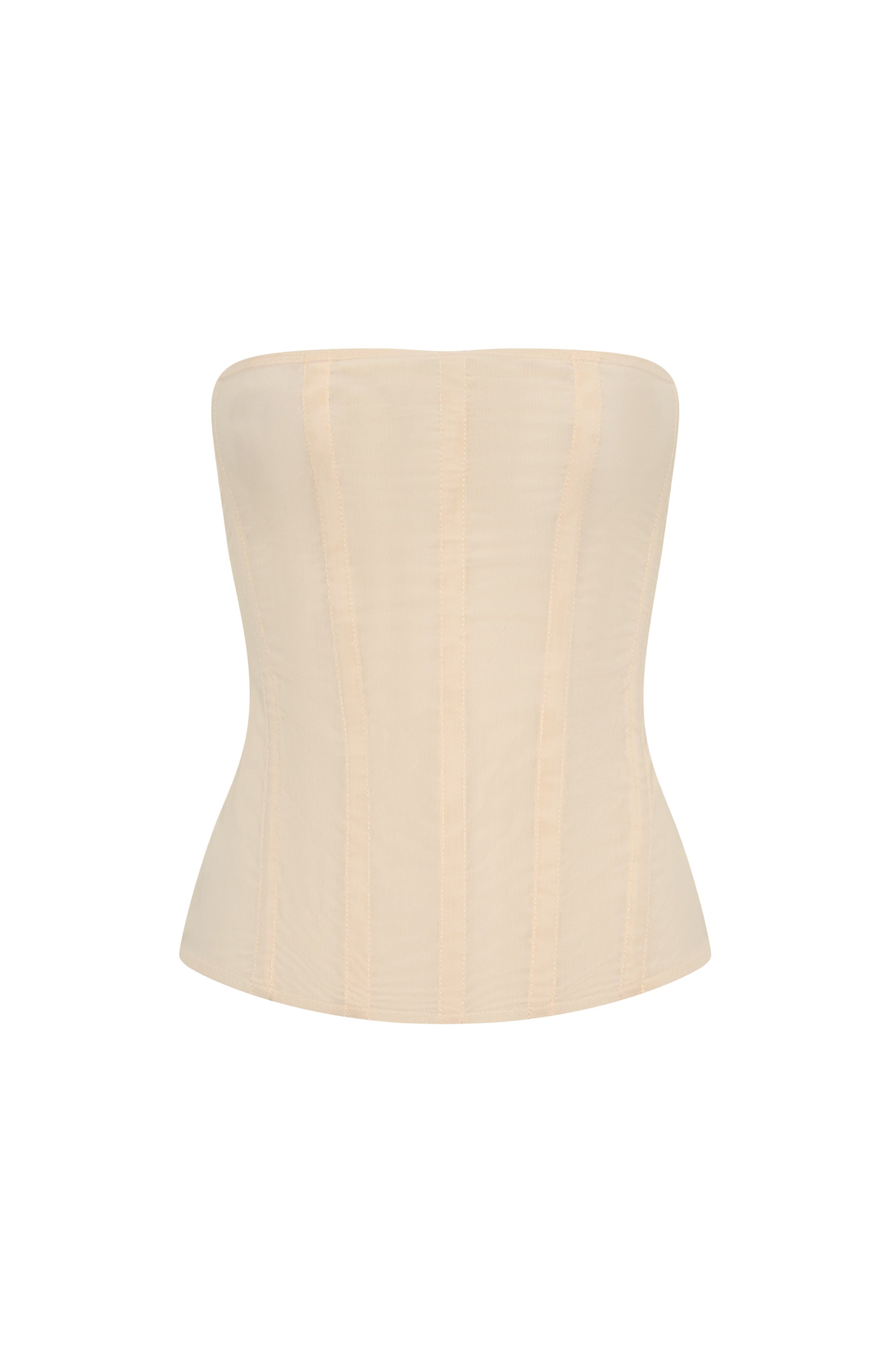 Tell Me A Secret Strapless Bustier Cream | White Fox Boutique US display picture 1