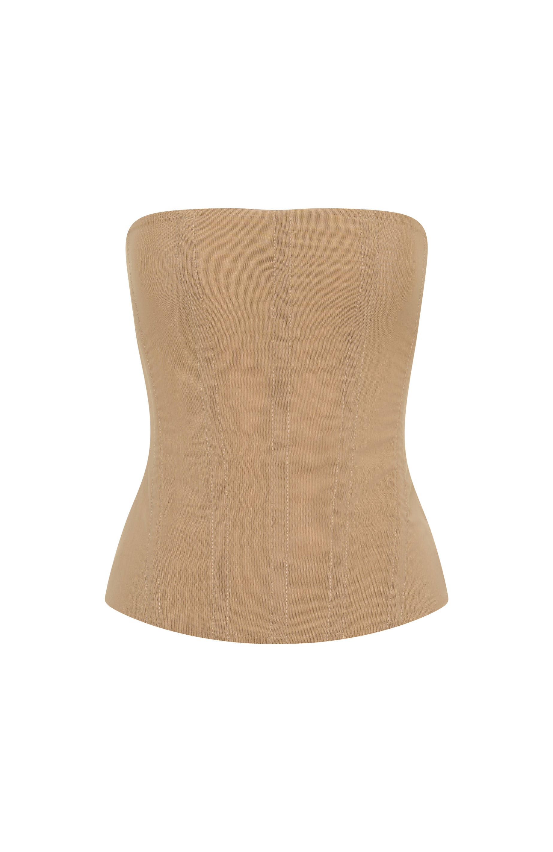 Tell Me A Secret Strapless Bustier Nude | White Fox Boutique US