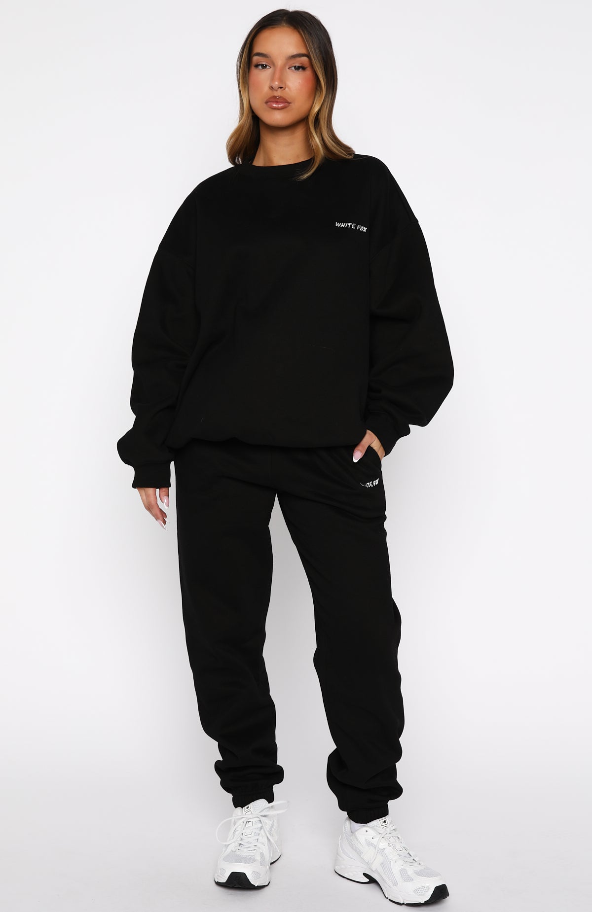 Test Drive Oversized Sweater Black | White Fox Boutique US