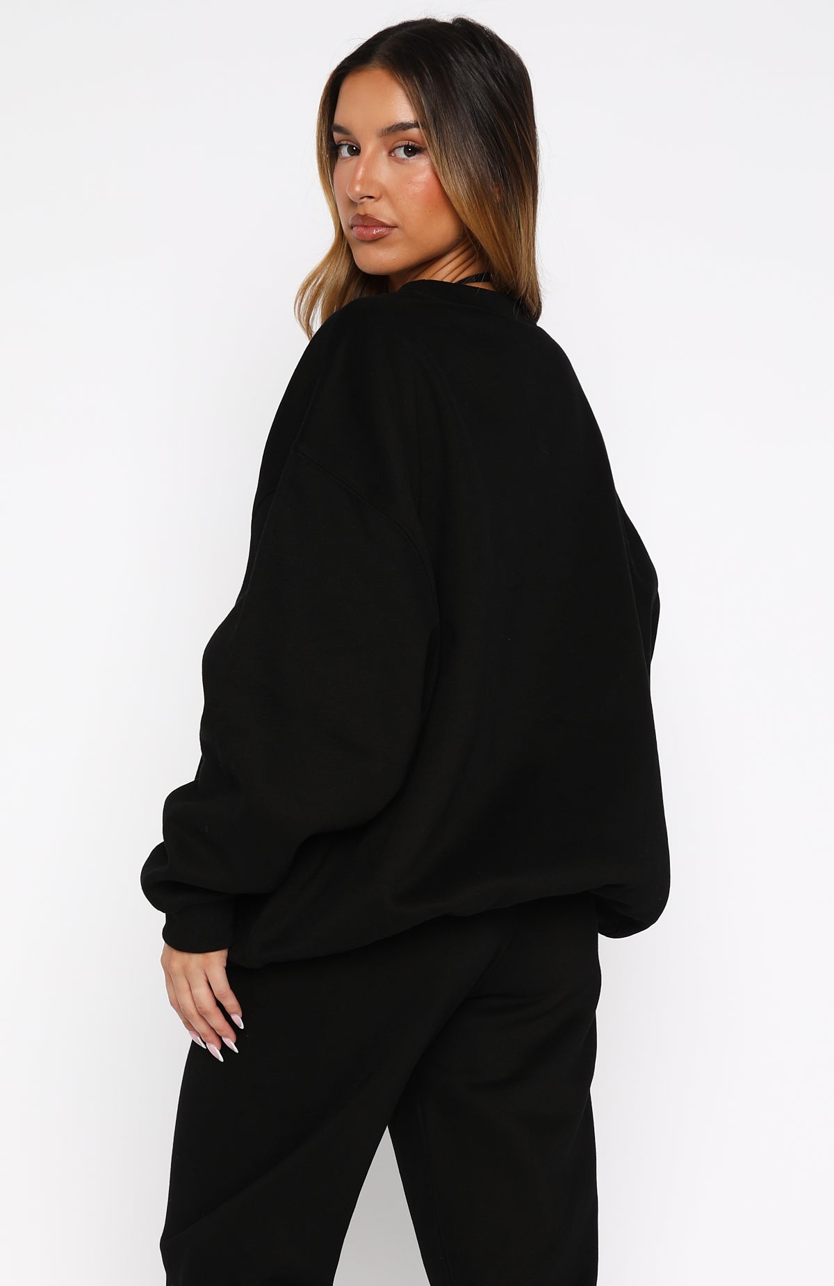 Test Drive Oversized Sweater Black | White Fox Boutique US