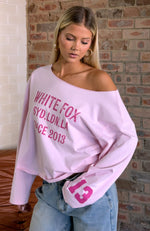 Topic Of Discussion Off Shoulder Oversized Long Sleeve Tee Posy