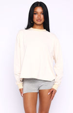 Touchdown Long Sleeve Tee Lemon Stripe | White Fox Boutique US