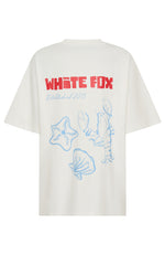 Tropic Dreams Oversized Tee White