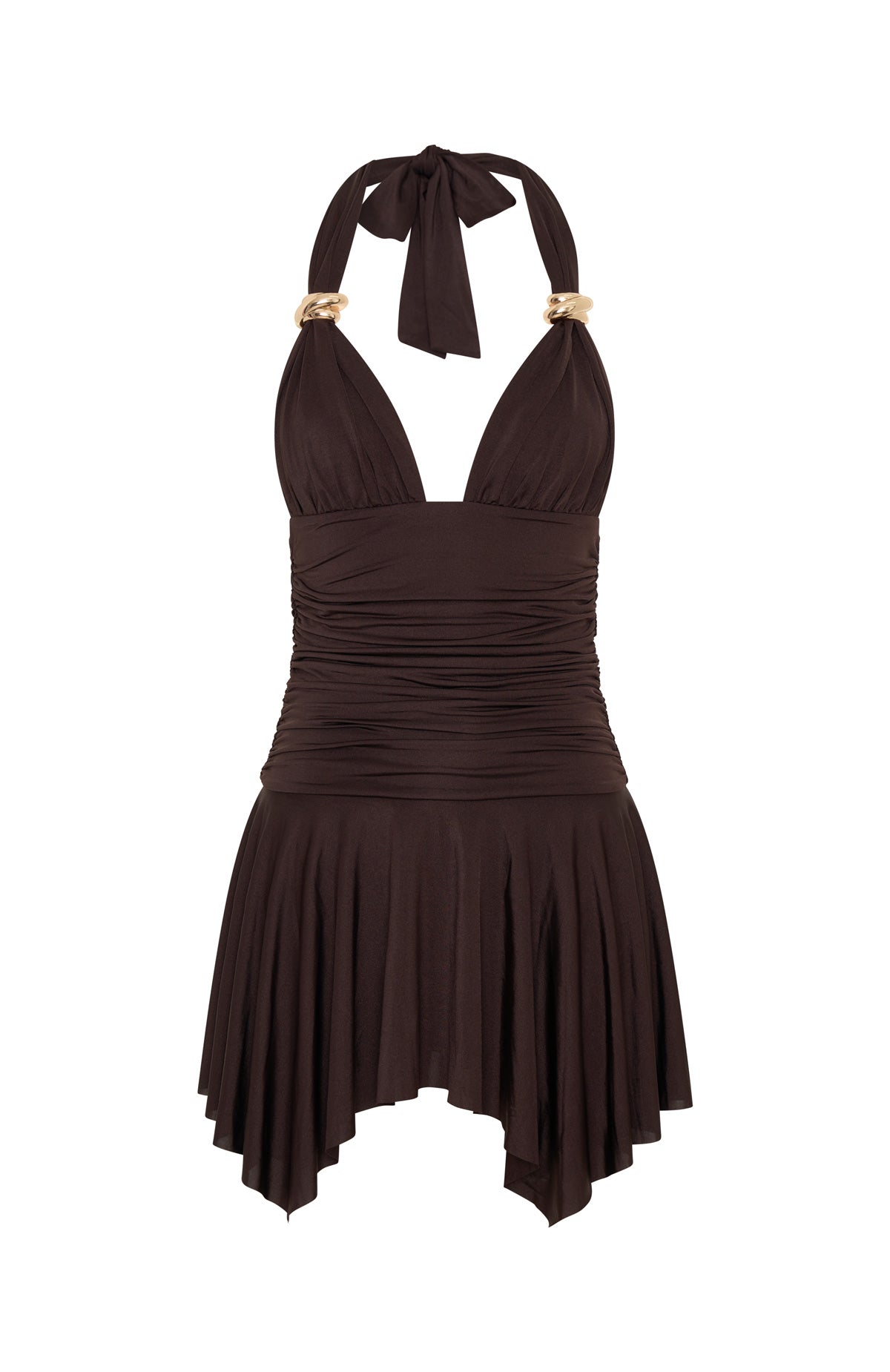 Use Somebody Mini Dress Chocolate | White Fox Boutique US