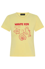 Vacay Always Baby Tee Lemon