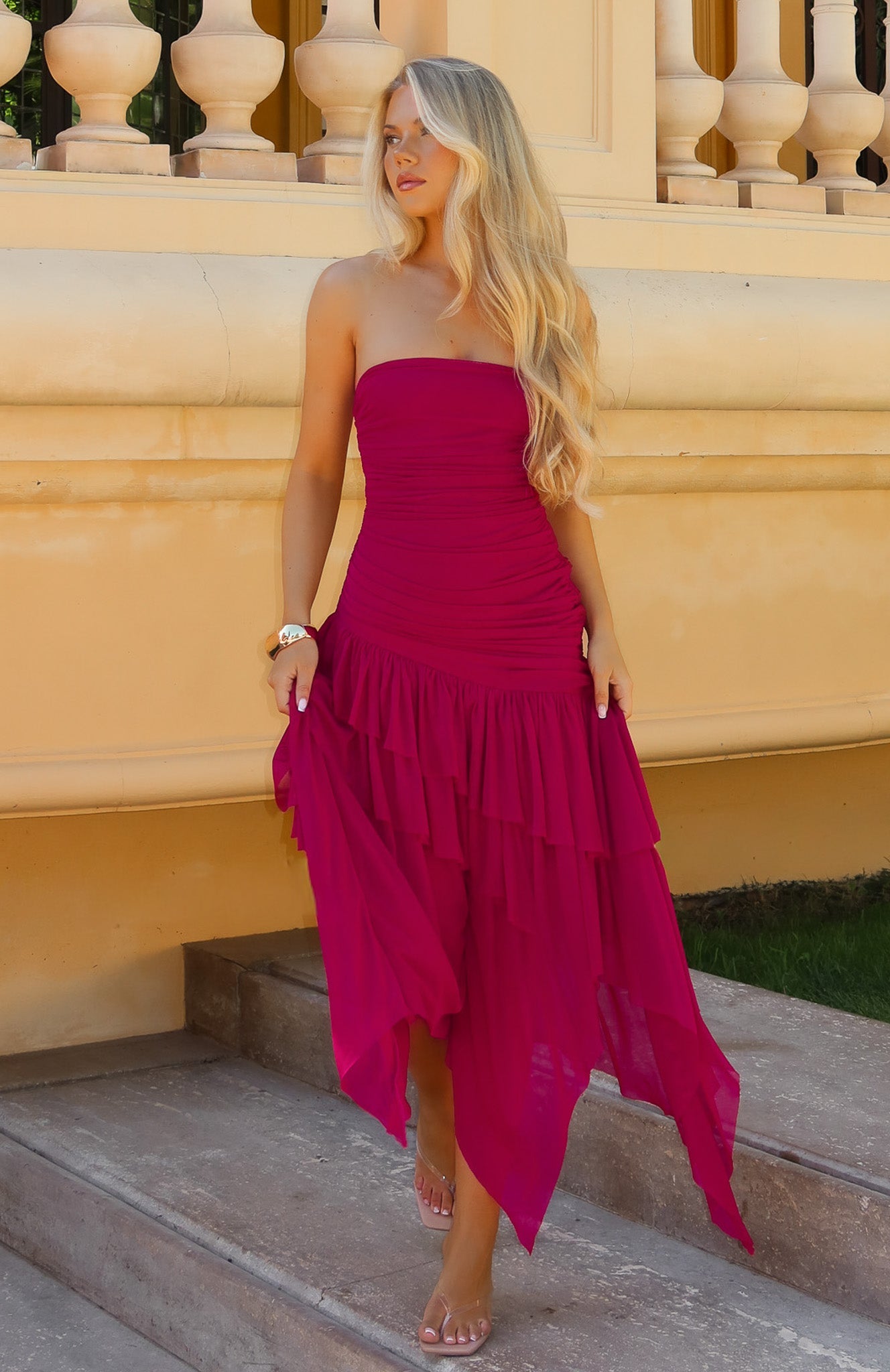 venetian cocktail dress VENETIAN RUCHED BODYCON ADJUSTABLE STRAPS DRESS Large(10-12)