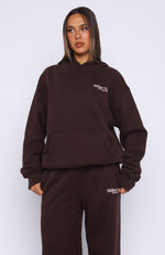 Verano Sixteen Lilia Oversized Hoodie Chocolate | White Fox