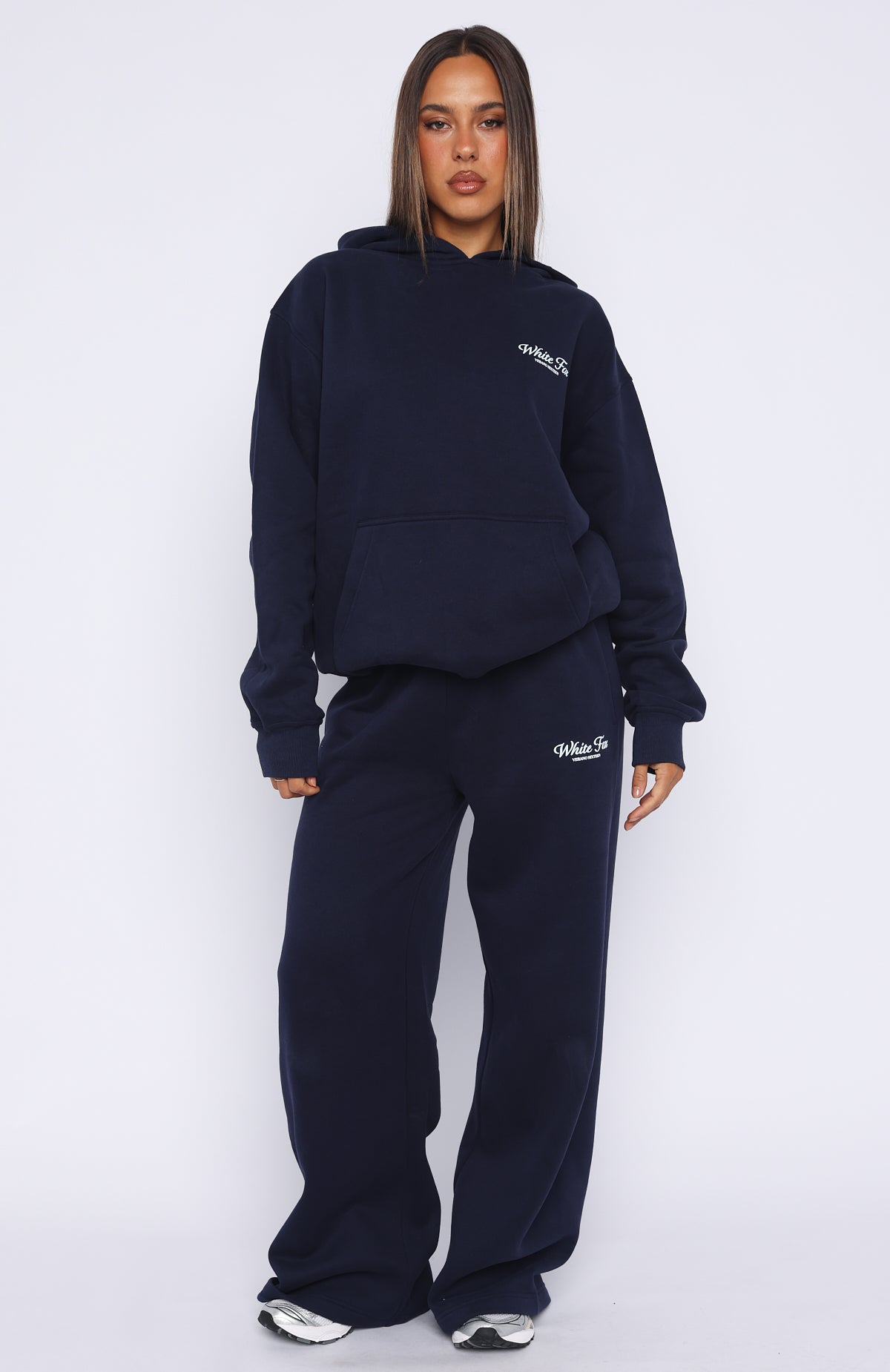 Verano Sixteen Lilia Oversized Hoodie Navy | White Fox Boutique US