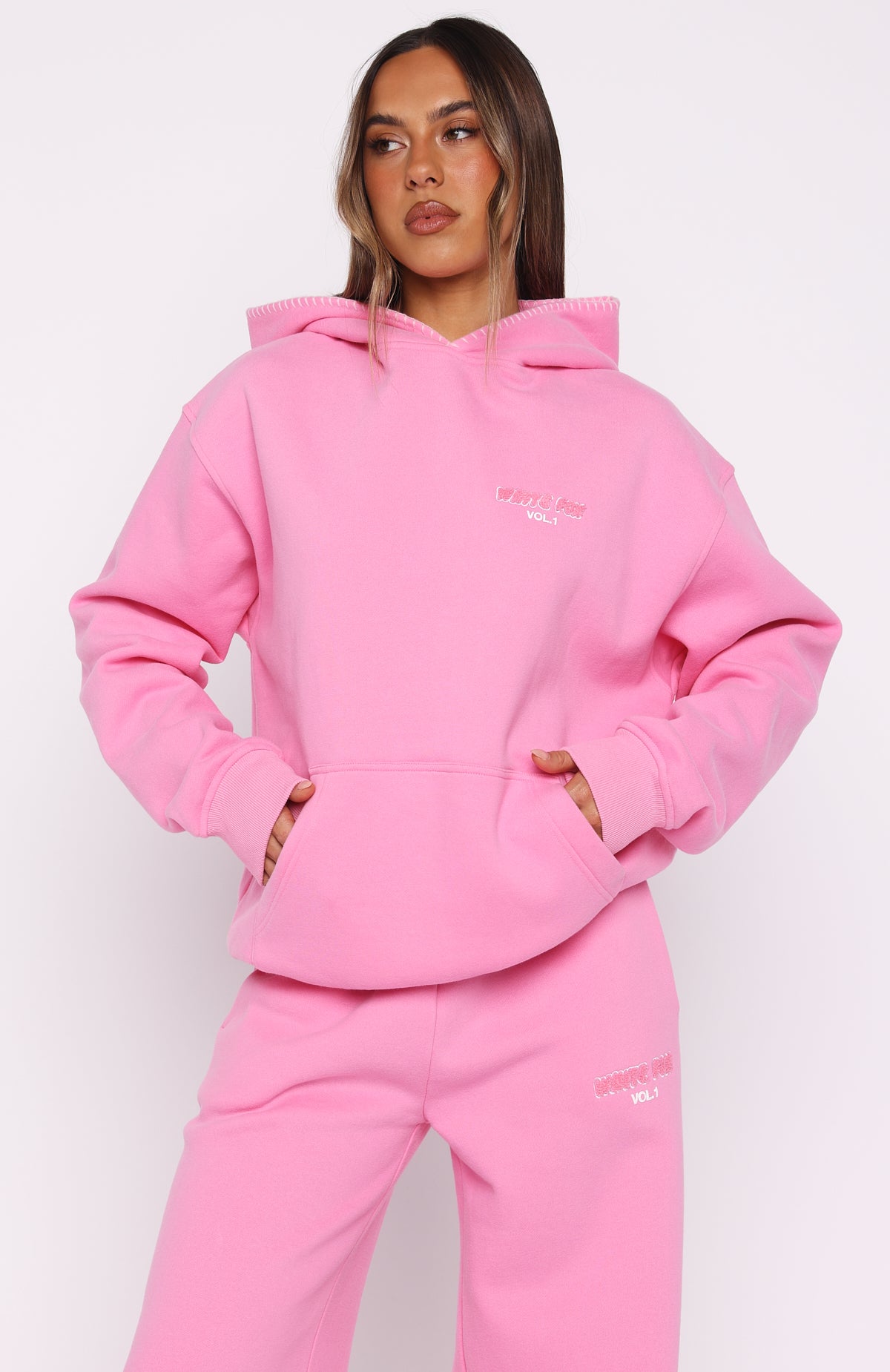 Vol. 1 Oversized Hoodie Bubblegum | White Fox Boutique US