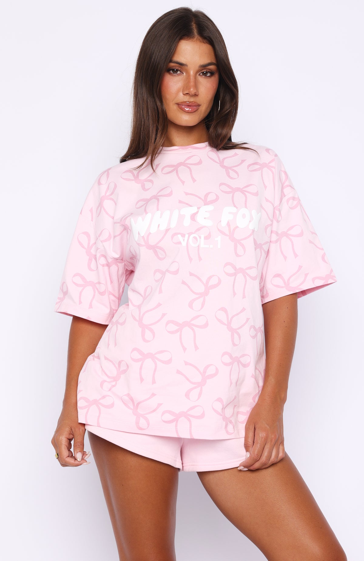 Vol. 1 Oversized Tee Lemon Bow | White Fox Boutique US