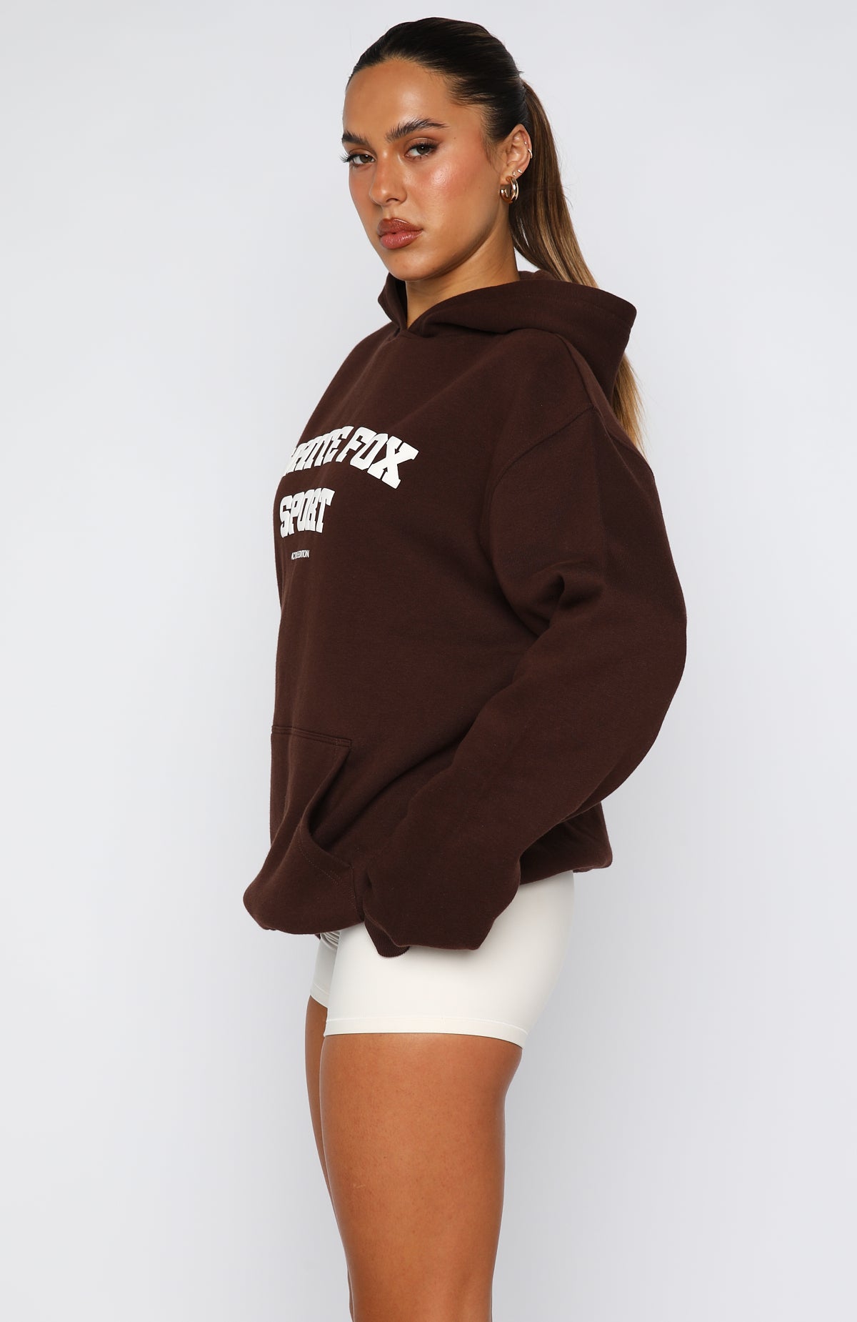 Winning Team Oversized Hoodie Chocolate | White Fox Boutique US