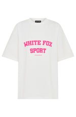 Winning Team Oversized Tee White/Bubblegum