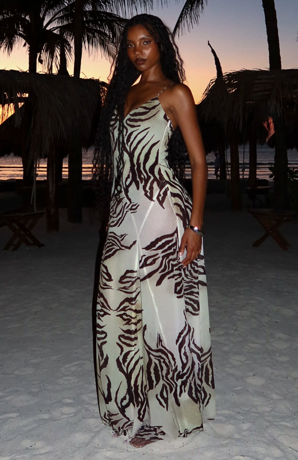 white fox willow wrap dress champagne Willow wrap Champagne dress , Size: Small