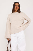 Winter's Chill Knit Sweater Oat