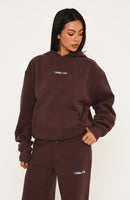 Wishing For It Oversized Hoodie Chocolate