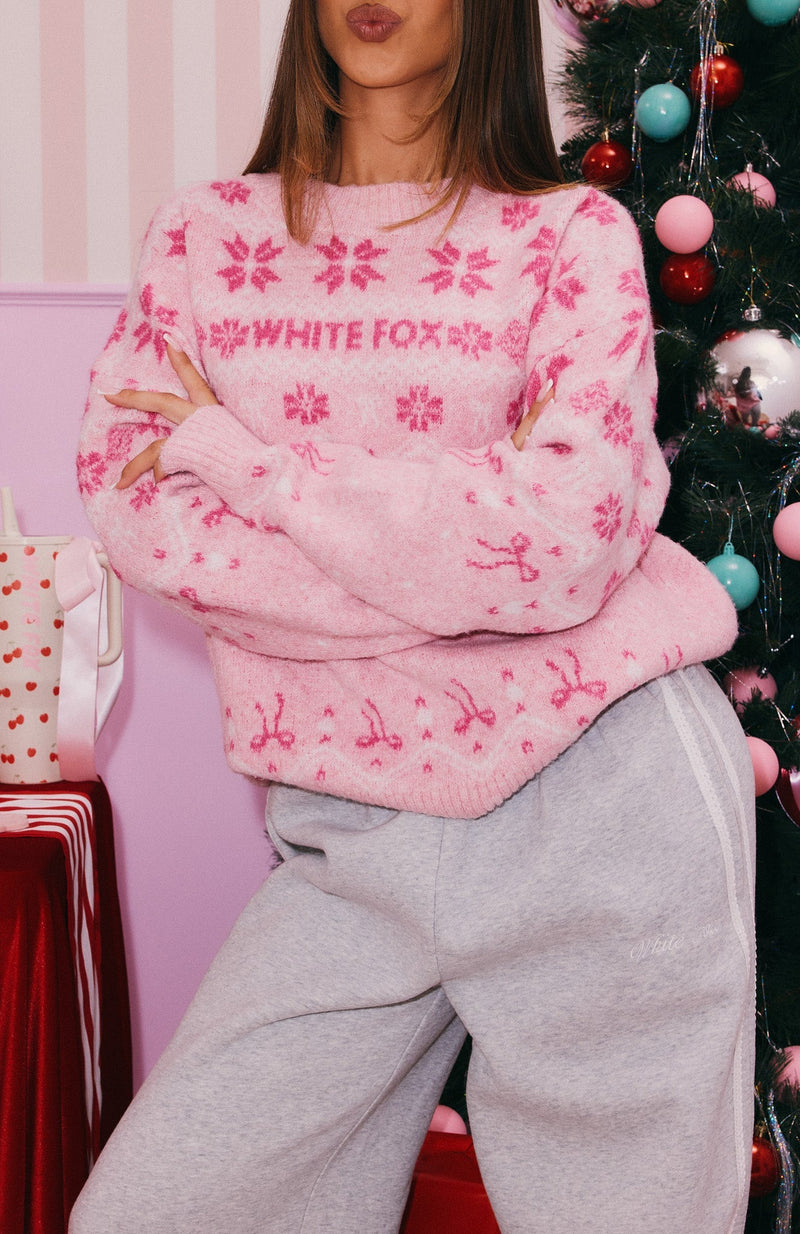 Arctic Fire Knit Sweater Sugarplum Pink