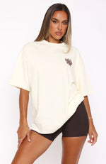 With Love Always Oversized Tee Cream