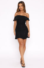 All The Lovers Lace Mini Dress Black