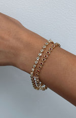 Adele Bracelet Gold/Red