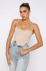 Living Large Bustier Beige