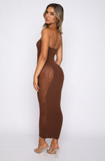 Your Peace Midi Dress Chocolate