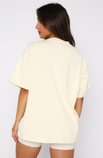 Leisure Series Oversized Tee Cream | White Fox Boutique US