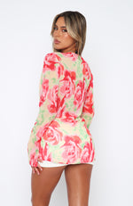 Admire Me Tie Front Long Sleeve Top Summer Breeze