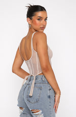 Enlighten Me Bustier Taupe