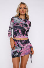 Top Prize Mini Skirt Pink Flash