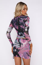 Top Prize Mini Skirt Pink Flash