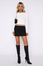 So Lucky Mini Skirt Black