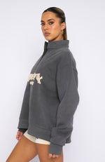 Project 5 Zip Front Sweater Volcanic