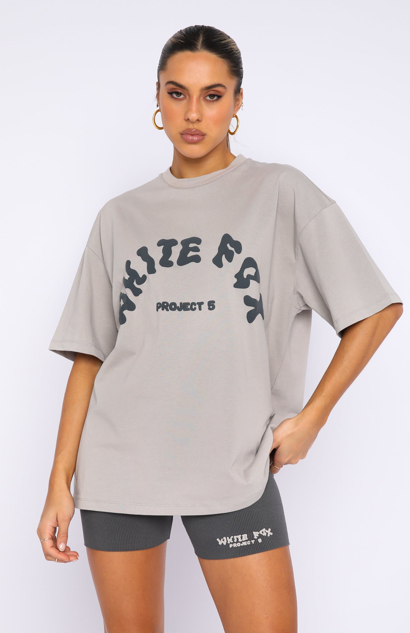 Project 5 Oversized Tee Lunar | White Fox Boutique US