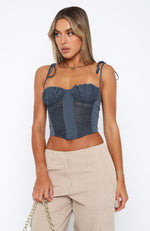 Make The Move Bustier Charcoal