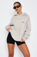 To The Moon Oversized Hoodie Lunar