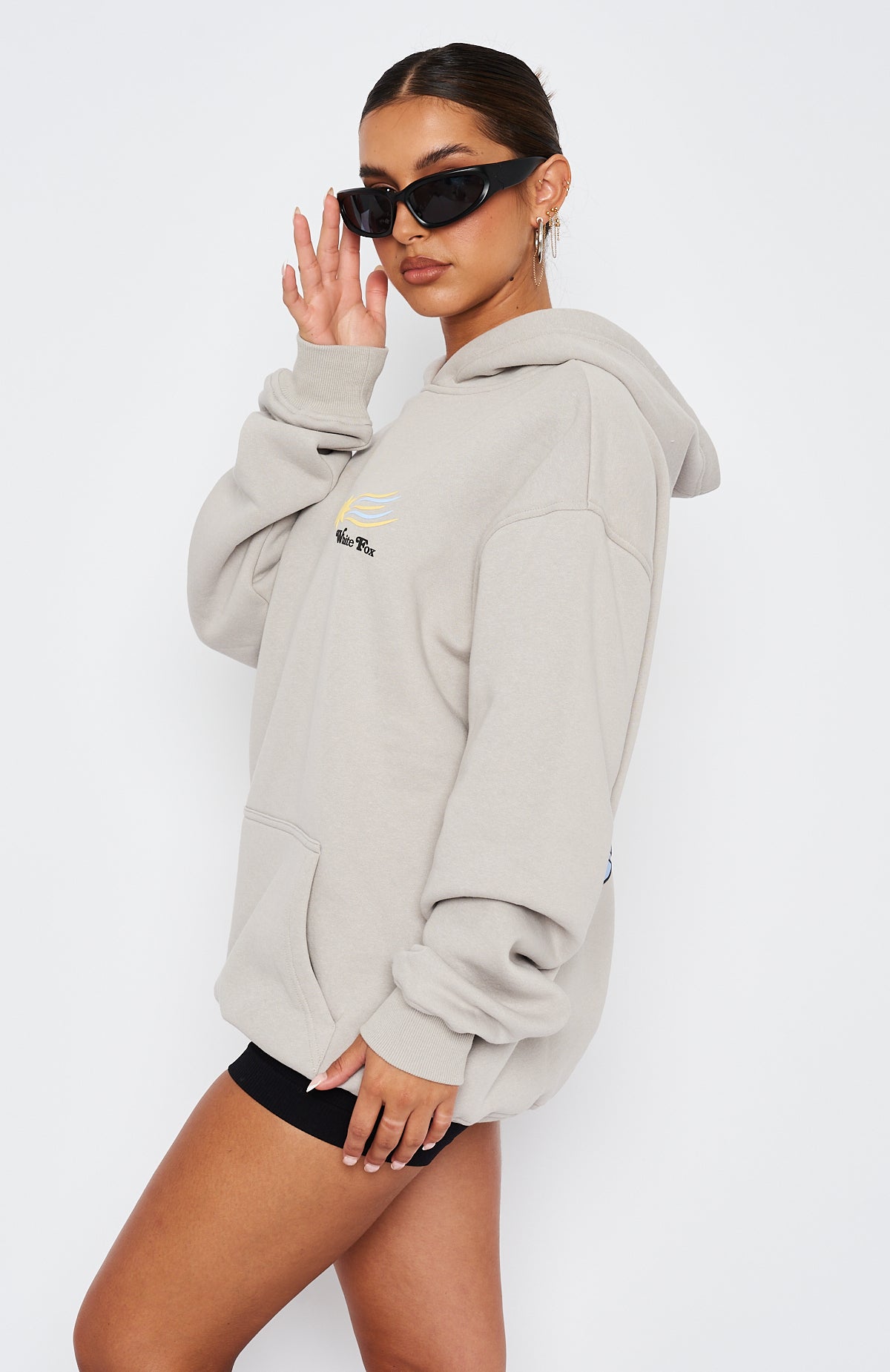 To The Moon Oversized Hoodie Lunar | White Fox Boutique US