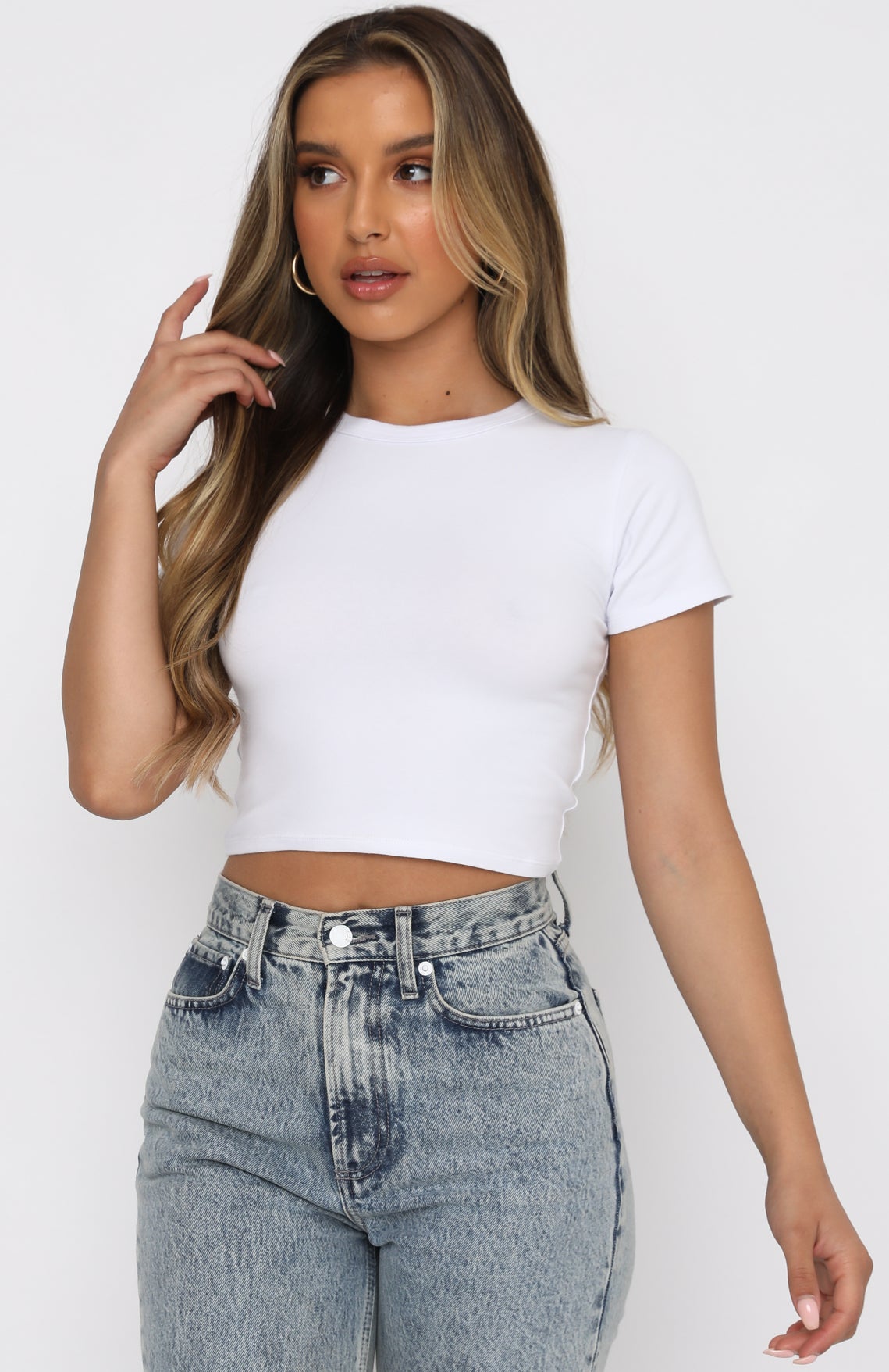 Switching Sides Crop White | White Fox Boutique US