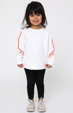 Mini Team A Sweater White