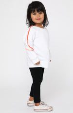 Mini Team A Sweater White