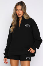 The Highest Demand Zip Front Sweater Black | White Fox Boutique US