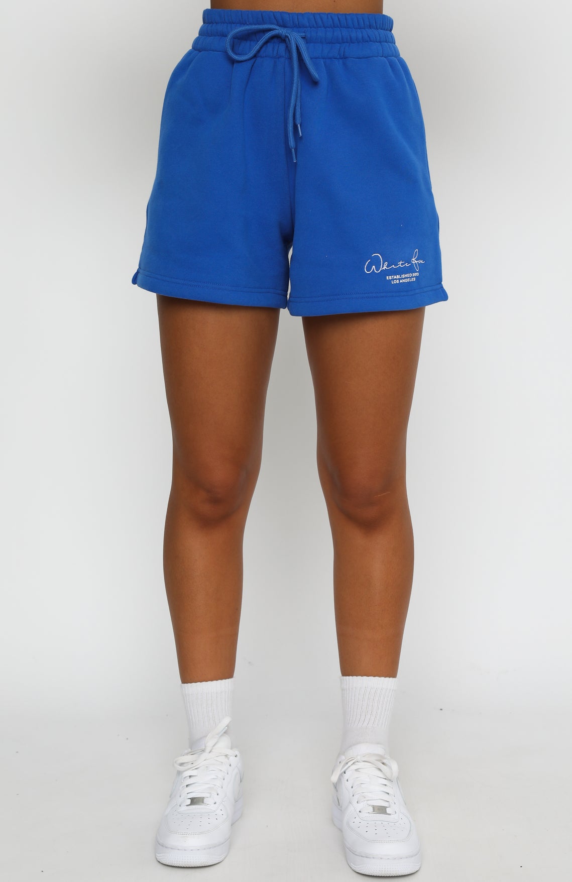 Check It Out Lounge Shorts Electric Blue | White Fox Boutique US