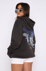 Enter The Dream Oversized Hoodie Charcoal