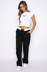 Take Caution Pants Black