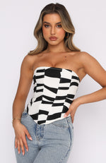 Count Me In Bustier Zebra Print