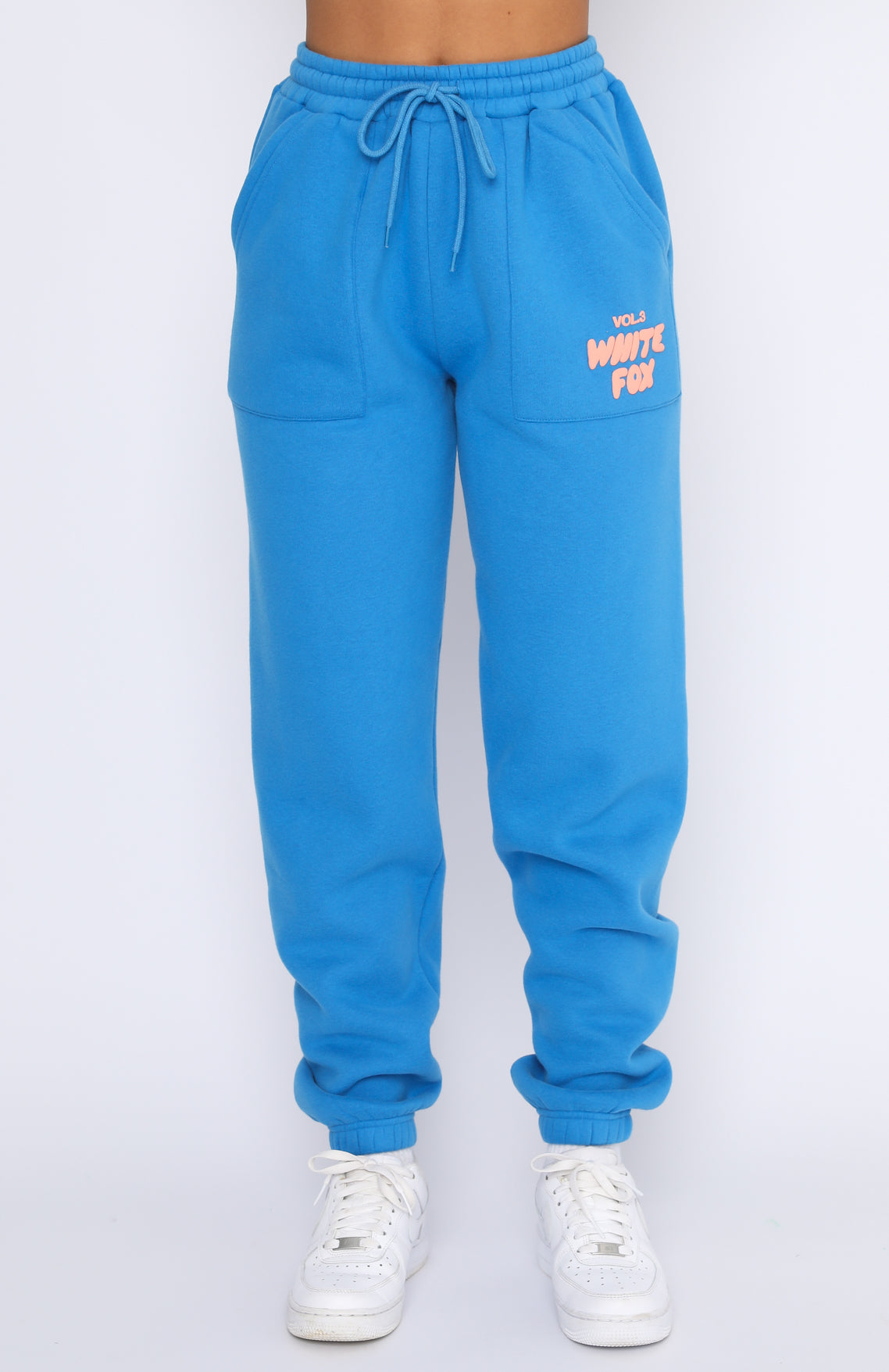 Fashion blue and white sweatpants