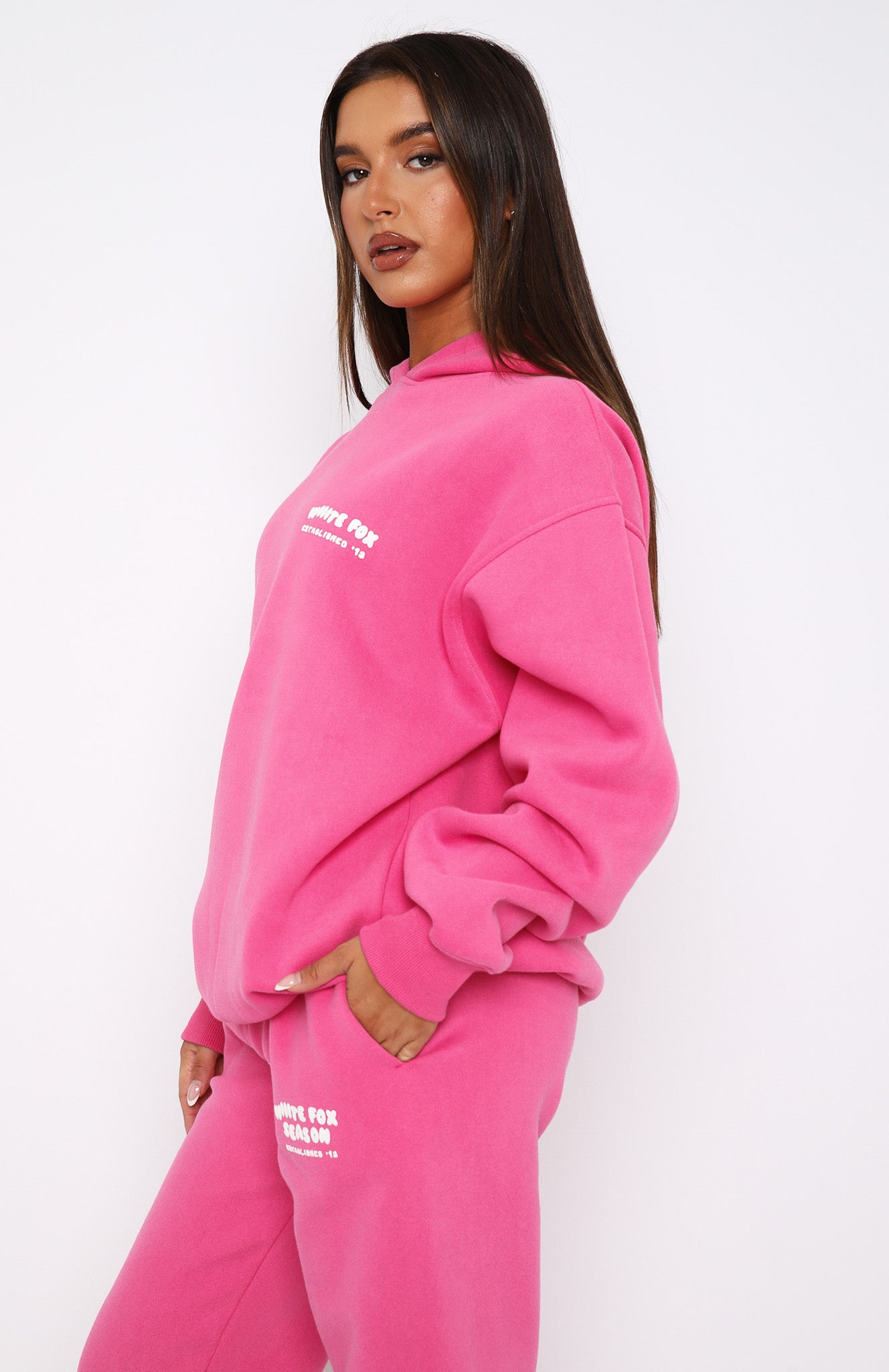 The Main Season Oversized Hoodie Hot Pink | White Fox Boutique US